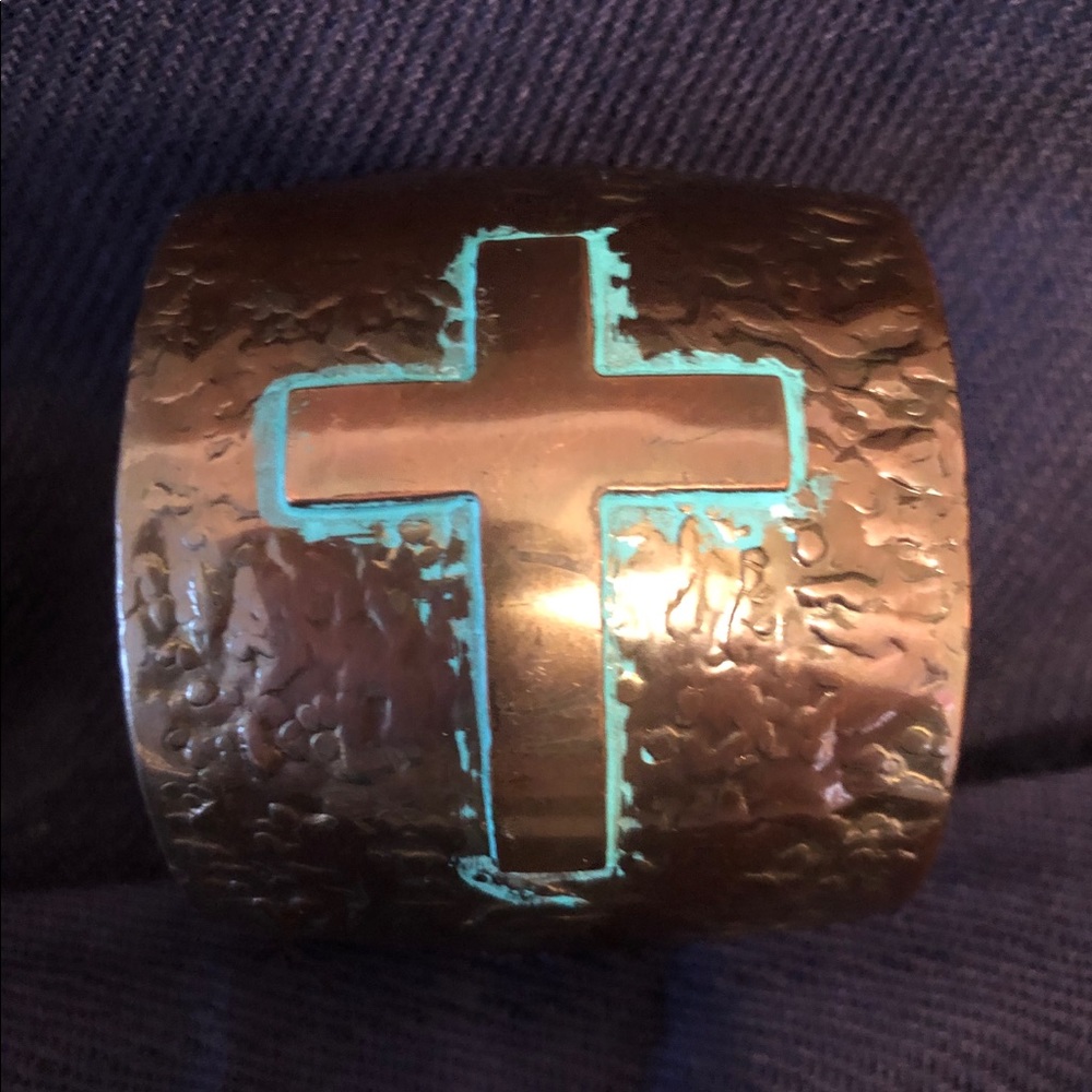 Vintage Brass & Patina Cuff